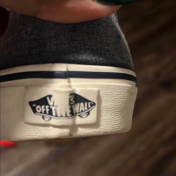 Vans Blueish/Gray Washed Casual Slip-On Sneakers - Picture 6 of 6